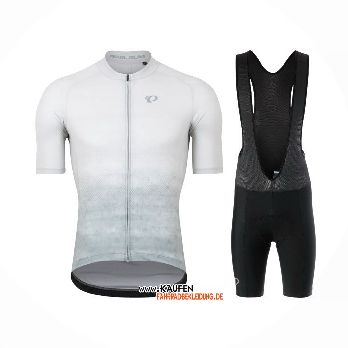 2021 Pearl Izumi Kurzarmtrikot und Kurze Tragerhose Wei Grau